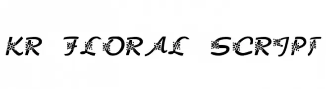 KR Floral Script  免费字体下载