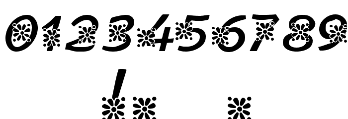 KR Floral Script Font OTHER CHARS