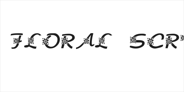 KR Floral Script Logo