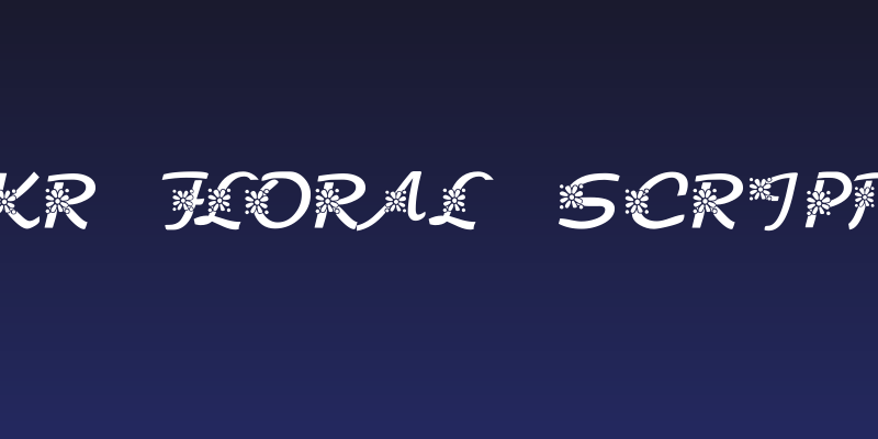 KR Floral Script Social Header