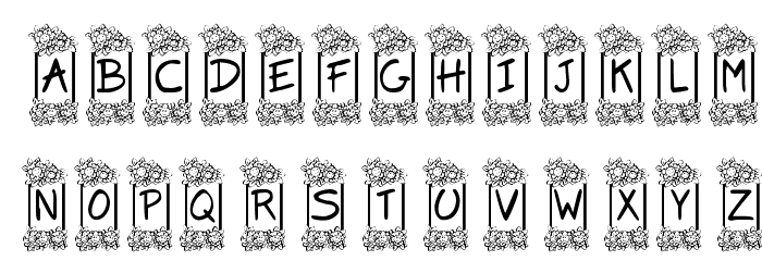 KR Flower Frame Font OTHER CHARS