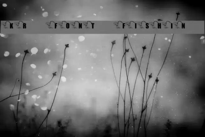 KR Font Fishin 2 Font examples