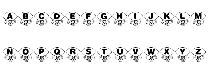 KR Foo'ball Font LOWERCASE