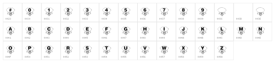 KR Foo'ball Character Map
