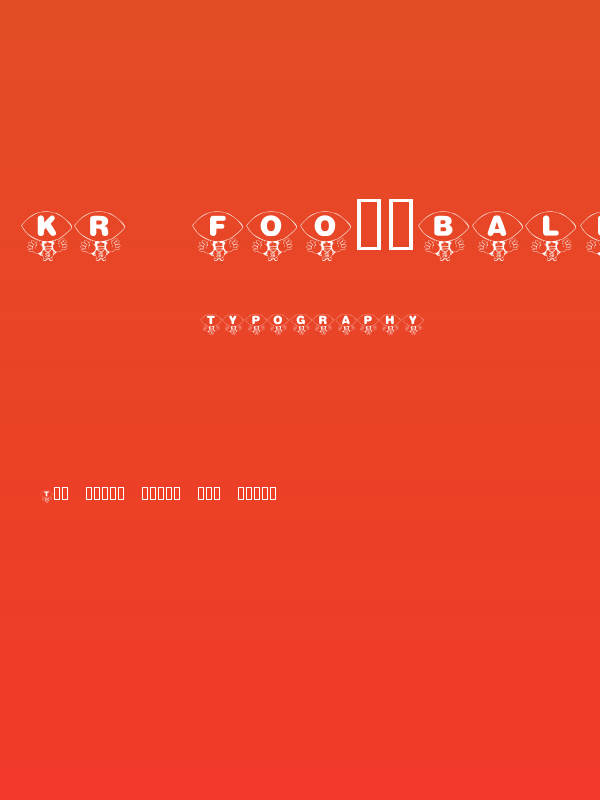 KR Foo'ball Poster