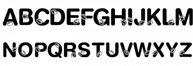 KR Football Fun Schriftart Groß