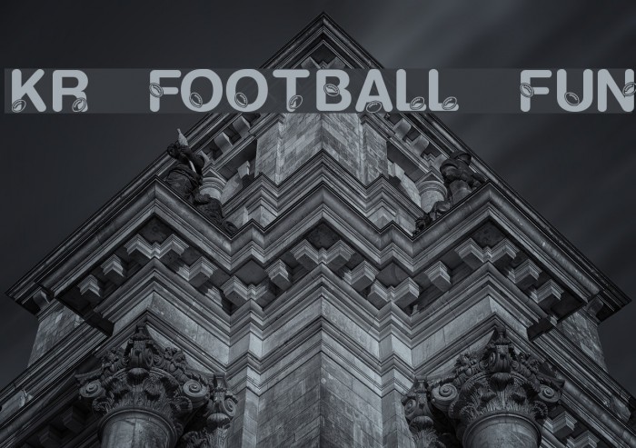 KR Football Fun Font examples