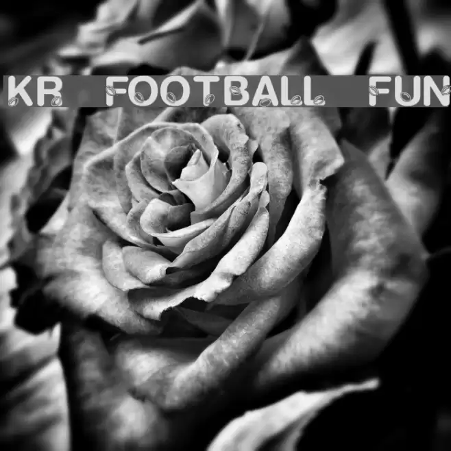 KR Football Fun Font examples