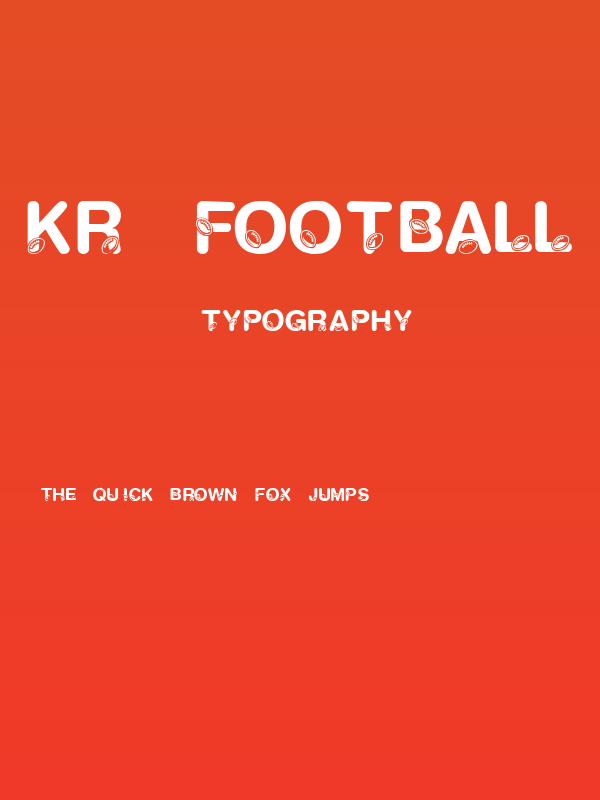 KR Football Fun Poster