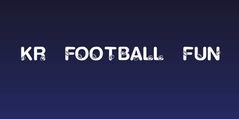 KR Football Fun Social Header