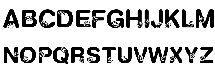 KR Football Fun Font LOWERCASE