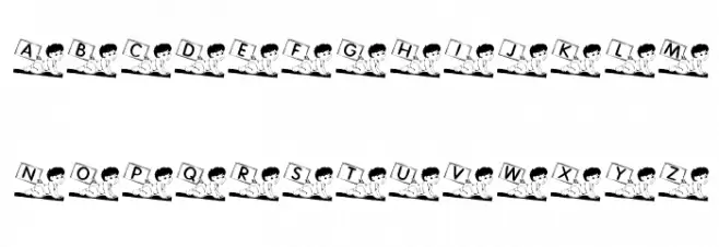 KR For Baby B Schriftart Groß