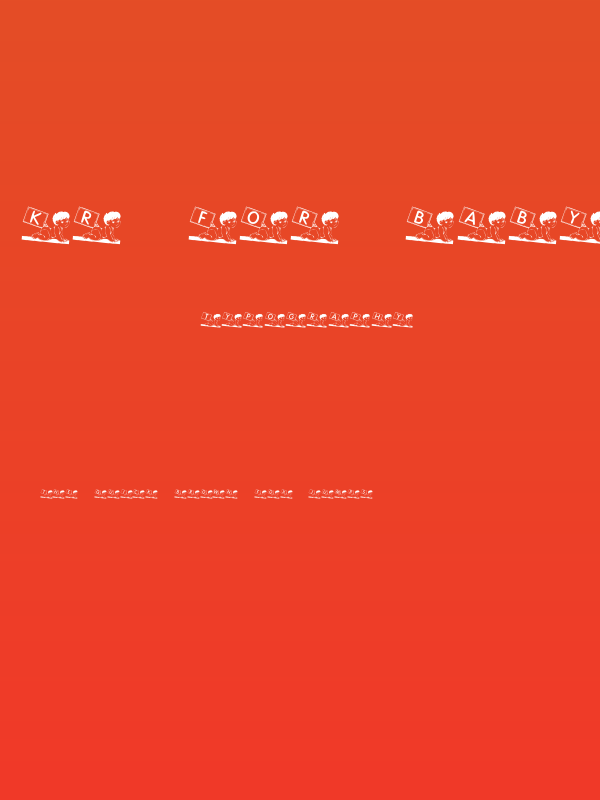 KR For Baby B Poster