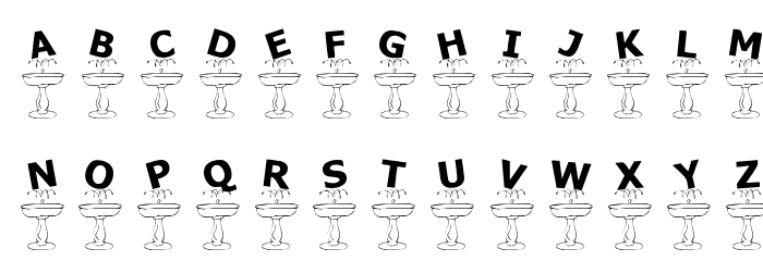KR Fountain Font LOWERCASE