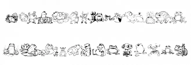 KR Frogs for Jennifer Schriftart Groß
