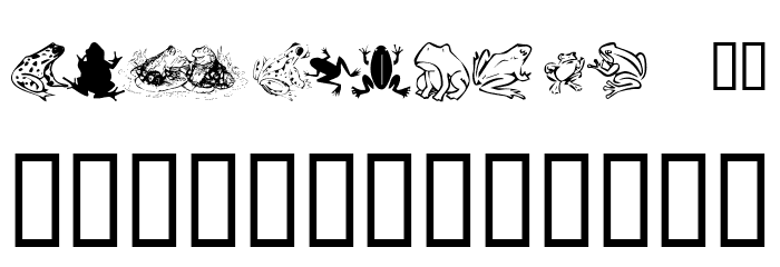 KR Frogs for Jennifer Шрифта строчной