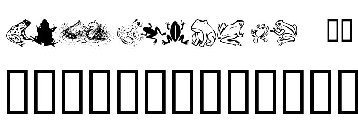 KR Frogs for Jennifer Font LOWERCASE