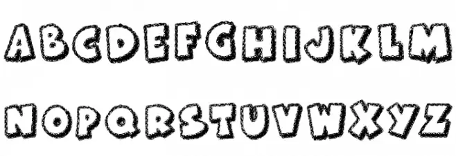 KR Frosted Cake Schriftart Groß
