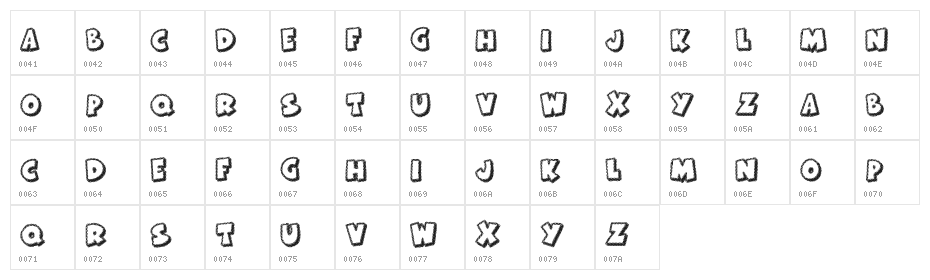 KR Frosted Cake Character Map