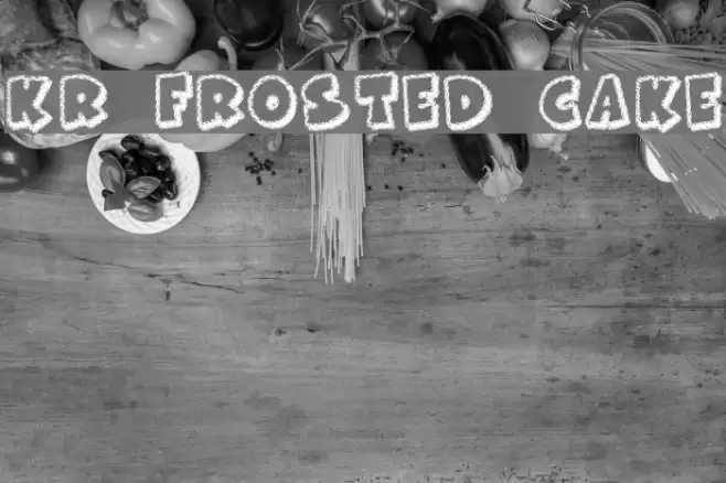 KR Frosted Cake Font examples