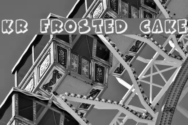 KR Frosted Cake Font examples