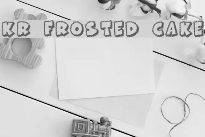 KR Frosted Cake Font examples