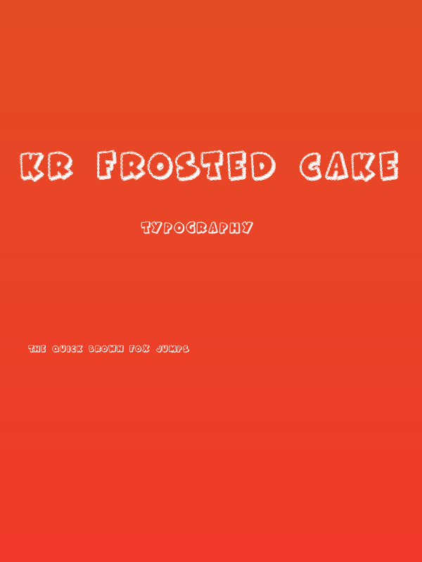 KR Frosted Cake Poster
