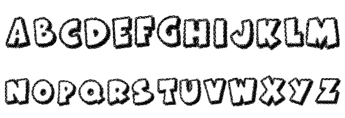 KR Frosted Cake Font LOWERCASE
