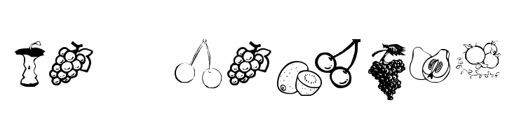 KR Fruitsy  font caratteri gratis