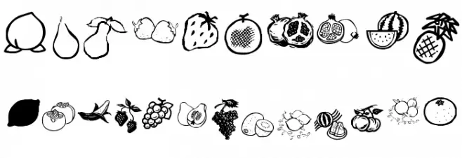 KR Fruitsy Font OTHER CHARS