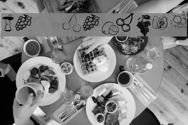 KR Fruitsy Font examples