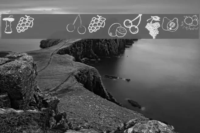 KR Fruitsy Font examples