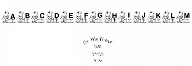 KR Garden for Sue Font OTHER CHARS