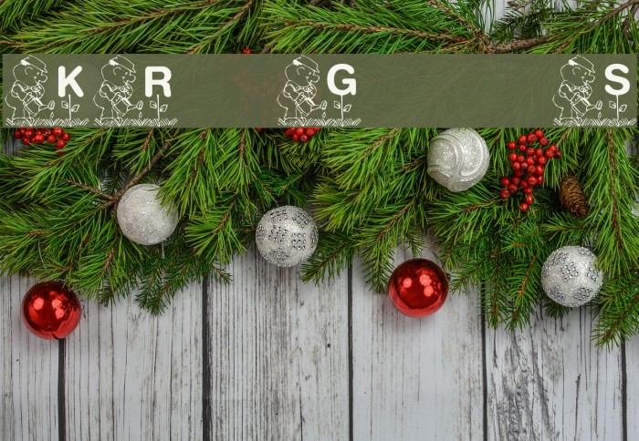 KR Garden for Sue Font examples