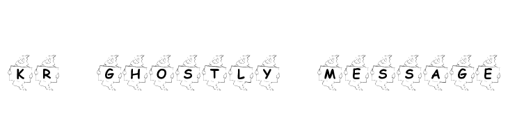 KR Ghostly Message Font