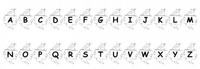 KR Ghostly Message Font OTHER CHARS