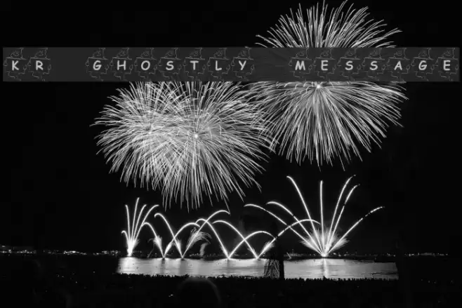 KR Ghostly Message Font examples