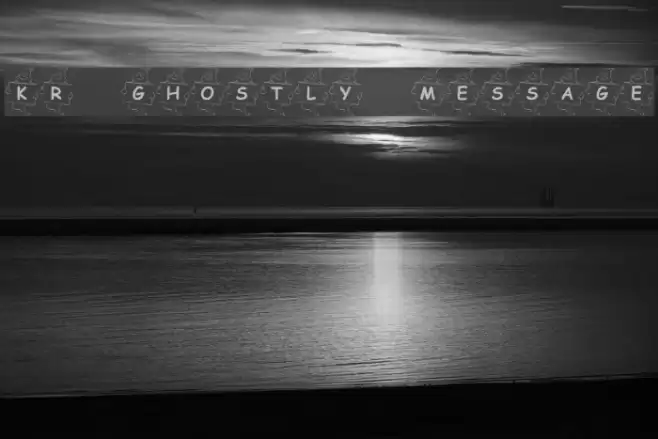 KR Ghostly Message Font examples