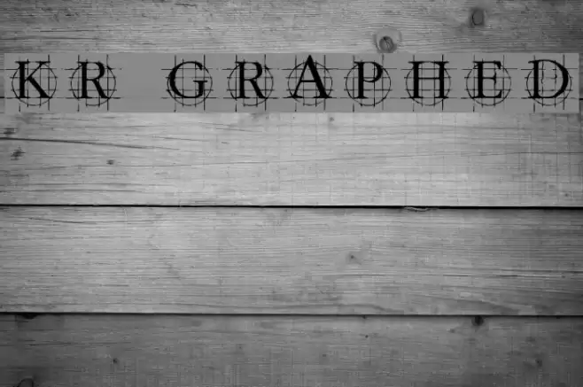 KR Graphed Font examples