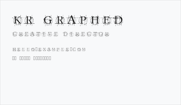 KR Graphed Business Card