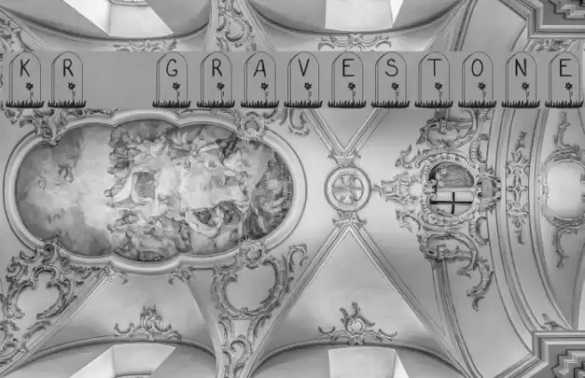 KR Gravestone Font examples