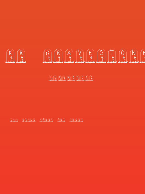 KR Gravestone Poster