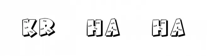 KR Ha Ha  Скачать бесплатные шрифты