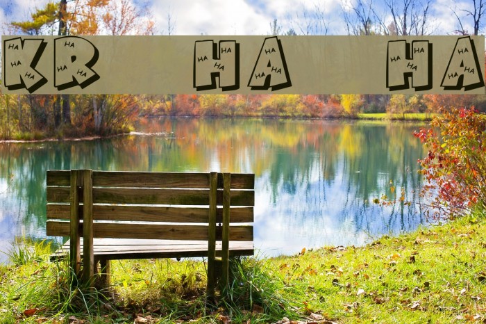 KR Ha Ha Font examples