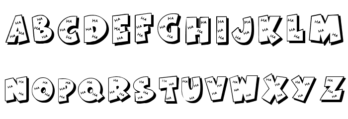 KR Ha Ha Font LOWERCASE