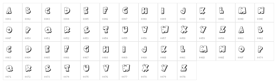 KR Ha Ha Character Map