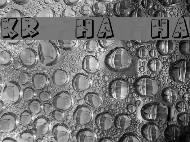 KR Ha Ha Font examples