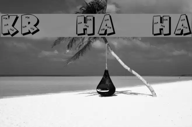KR Ha Ha Font examples