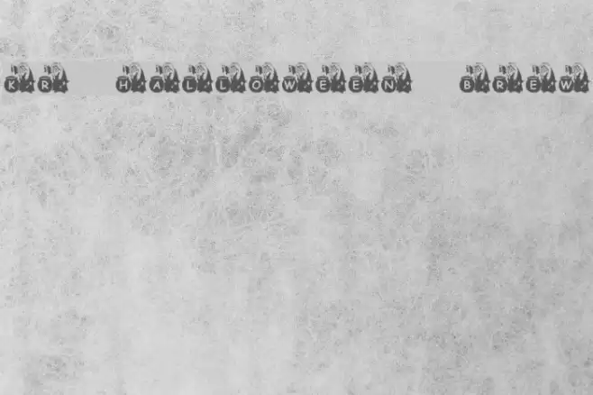 KR Halloween Brew Font examples