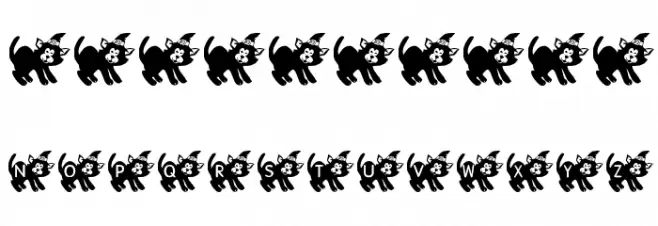 KR Halloween Kitten Font OTHER CHARS